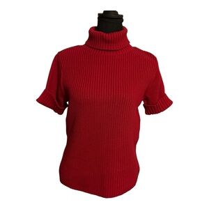 Crazy Horse‎ Red Turtleneck Sweater